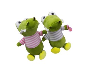 Jacaré de Pelúcia com Camiseta 25cm – CH2106 