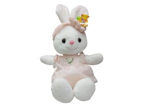 Coelho de Pelúcia com Roupa Xadrez Azul FEC7470 Fizzy 