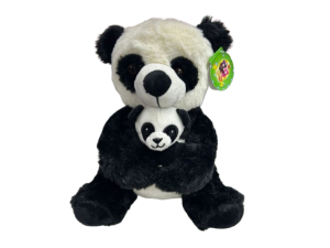 Urso Panda com Filhote de Pelúcia 23x26cm – 063 VTK-H2017-25 Tuka Toy 