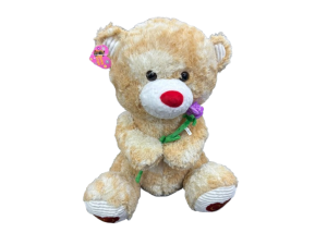 Urso de Pelúcia com Flor 25x44x55cm – CH2532 Sunn Toys 