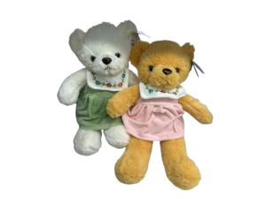 Urso de Pelúcia com Vestido 16x19x37cm – 33-22323-40 Tuka Toy