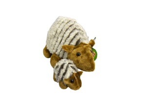 Tatu de Pelúcia com Filhote na Barriga 15x29x17cm – NT117-25 Tuka Toy