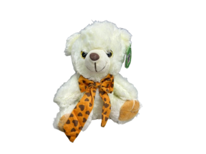 Urso de Pelúcia com Laço Colorido 19x10x22cm – 55-3398-22 Tuka Toy 