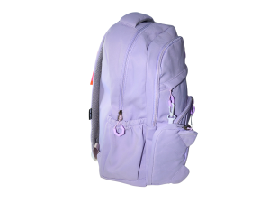 Mochila feminina roxa lisa - qualis