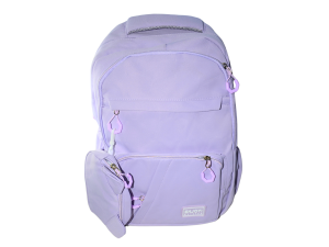 Mochila feminina roxa lisa - qualis