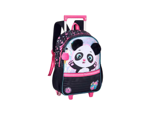 Mochila de Carrinho Panda Preta 40x30cm – CD24677K Up Importação e Exportação Ltda 