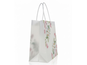 Sacola de Plástico com Flores 30x12x26cm – ML2025-011 