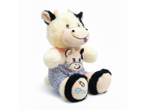 Vaca de Pelúcia com Roupa 31X21X23CM – 88-23018-30 Tuka Toy 