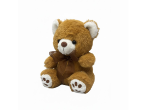Urso de Pelúcia com Laço 18X16X12CM – 41-17586-21 Tuka Toy 