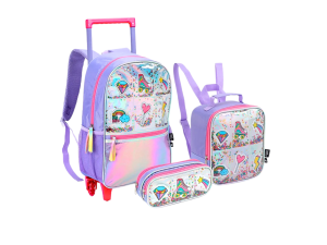 Kit escolar para meninas - holográfico - seanite