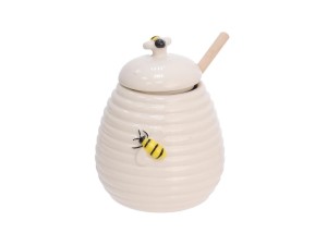 Meleira em cerâmica com tampa - linha bee - hauscraft