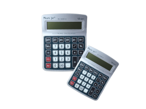 Calculadora minimalista preto e cinza - moure jar - mj-5668-12