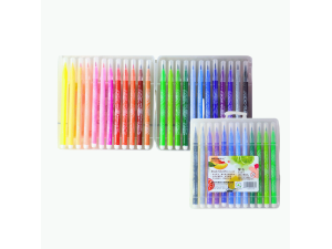 Kit completo de canetinhas coloridas escolares - 713-24