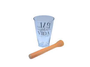 Copo para caipirinha com socador - pai te amo - especial dia dos pais