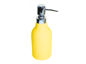 Porta sabonete liquido amarelo moderno - amigold